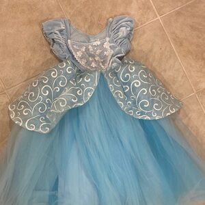 Source Unknown Light Blue Princess Tulle Costume Dress